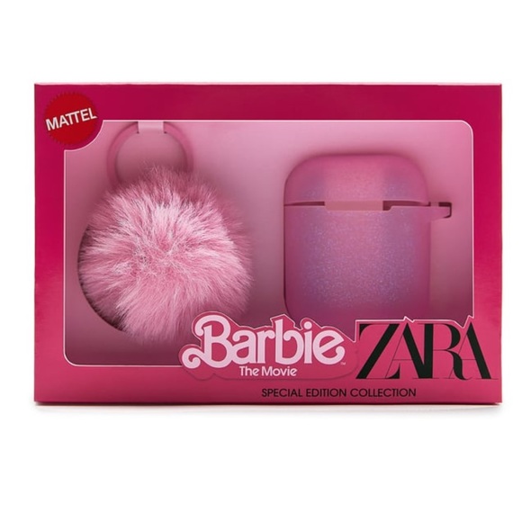 NWT ZARA BARBIE™ THE MOVIE ©WARNER BROS. AIRPODS 1 AND 2 CASE Limited Edition - Picture 7 of 7